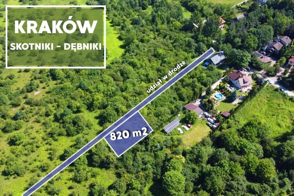 Własna działka 820 m² w Krakowie – inwestycja i relaks Kraków, Dębniki, Szerokie Łąki  820m2 Foto 1