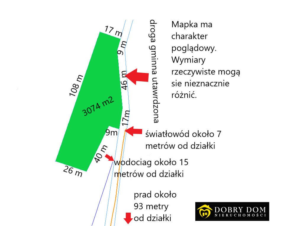 Działka 3 074 m² z warunkami zabudowy w Bohdanie Bohdan  3 074m2 Foto 1