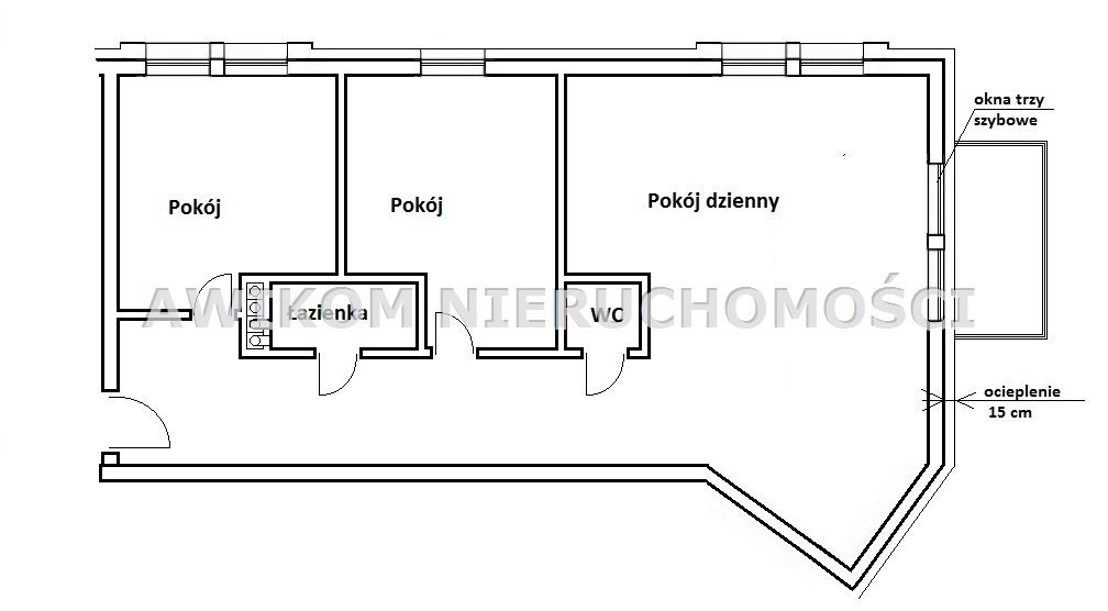 Mieszkanie trzypokojowe na sprzedaż Skierniewice  72m2 Foto 1