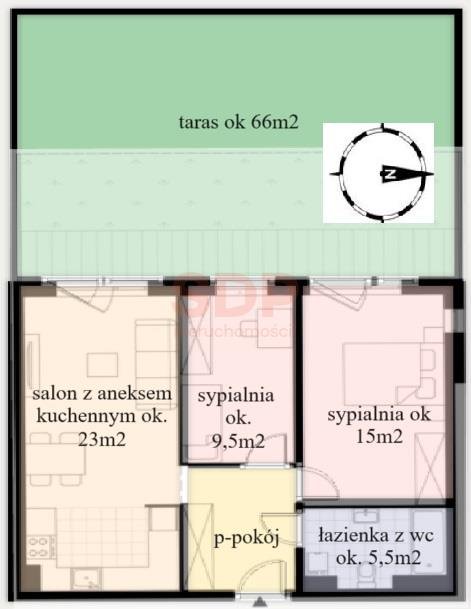 Mieszkanie trzypokojowe na sprzedaż Wrocław, Krzyki, Ołtaszyn  58m2 Foto 2