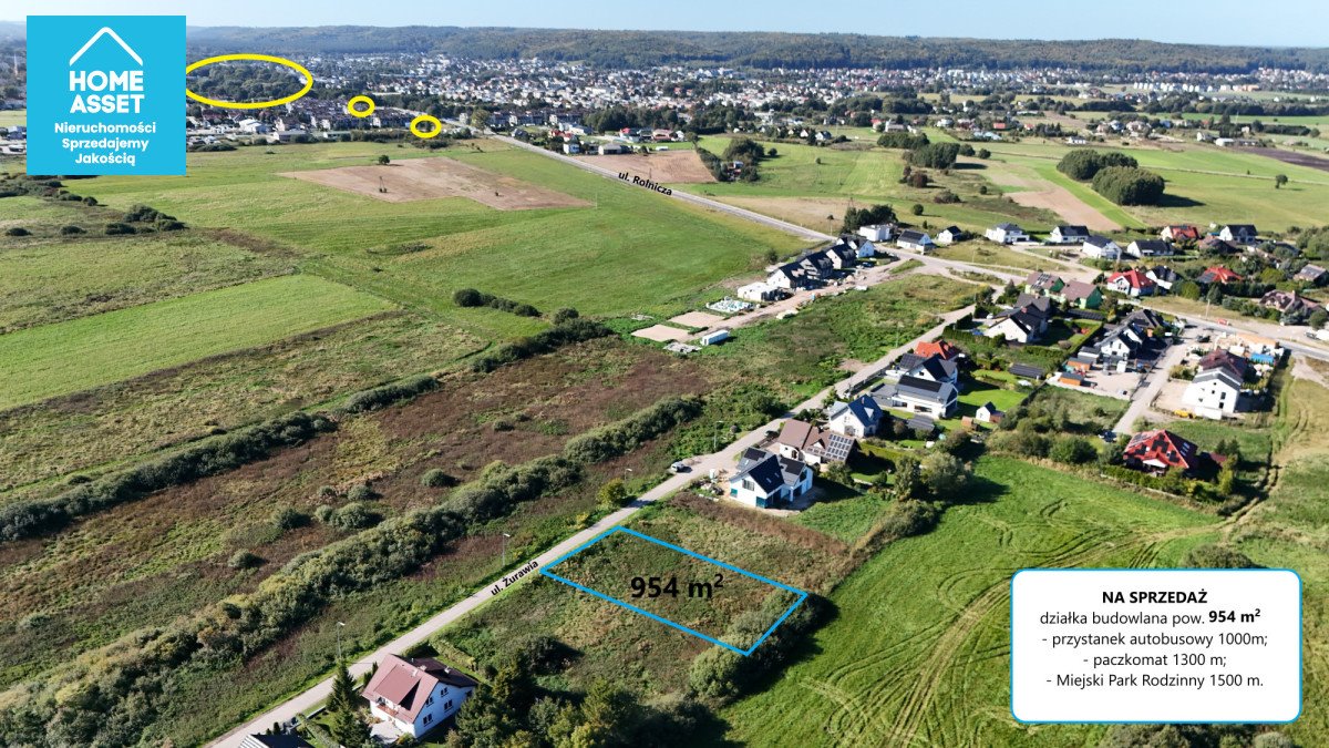 Działka 954 m² w Redzie z MPZP - zapraszam Reda, Żurawia  954m2 Foto 1