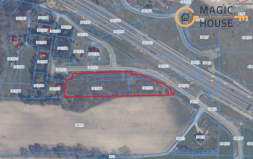 Działka inwestycyjna 6 875 m² z mediami w Kielnie. Kielno, Bema  6 875m2 Foto 1