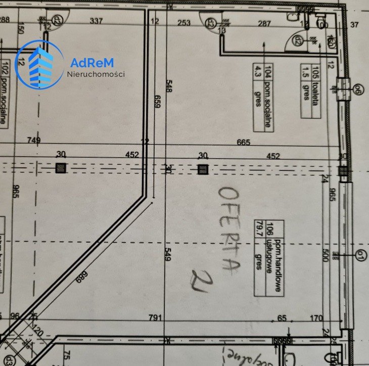 Lokal użytkowy 57 m2 w centrum Wawra – idealny na działalność Warszawa, Wawer, Kadetów  58m2 Foto 1