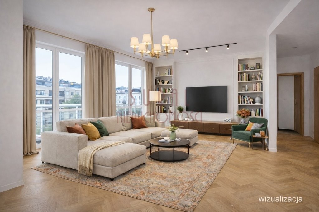 Przestronny apartament 4 pok. z loggią, garażem i widokiem Warszawa, Mokotów, Stary Mokotów, Różana / balkon / winda / garaż  116m2 Foto 1