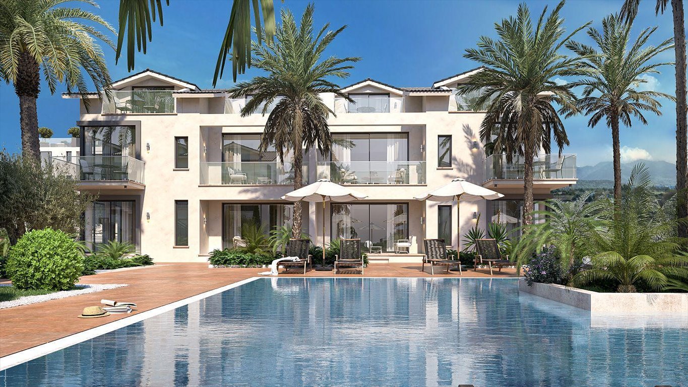 Widok na morze! Nowoczesny apartament 80 m² z basenem Cypr, Tatlısu, Tatlısu, Gazimağusa, Cypr Północny  80m2 Foto 1