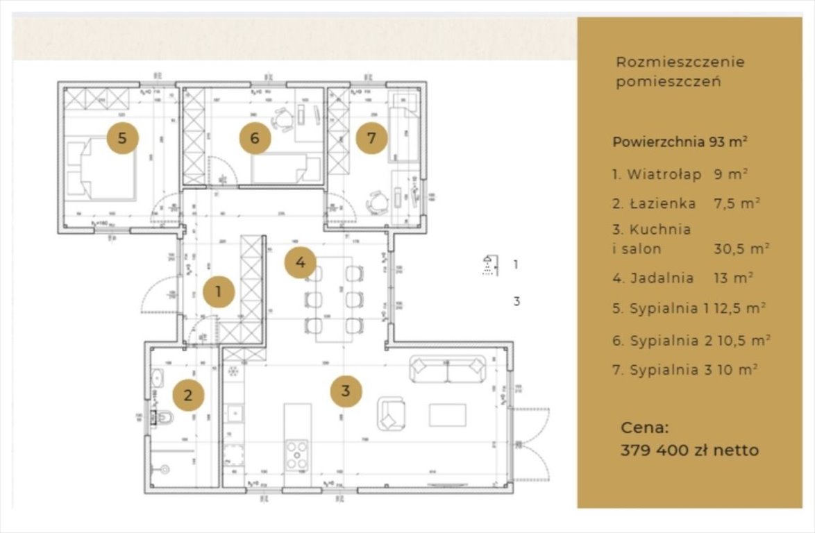 Na sprzedaż nowoczesny dom modułowy 93 m² z 3 sypialniami Swarzędz, Nowa Wieś  93m2 Foto 1