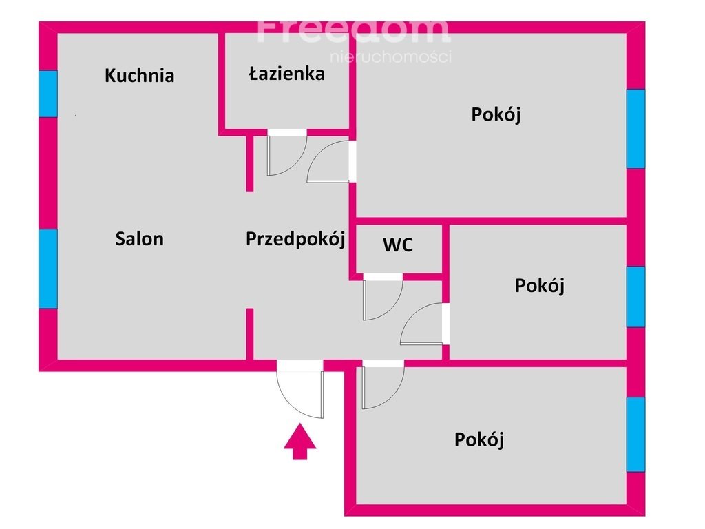 Mieszkanie czteropokojowe  na sprzedaż Rzeszów, Ignacego Paderewskiego  62m2 Foto 5