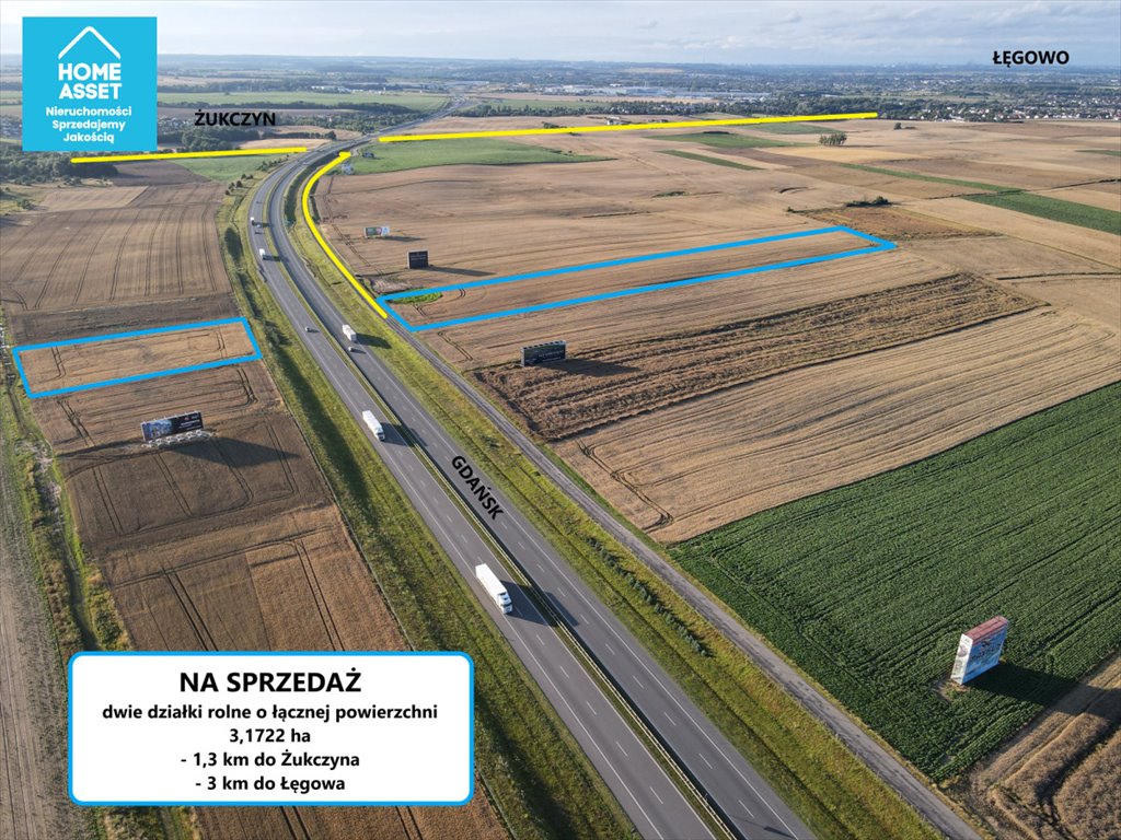 Działka gospodarstwo rolne na sprzedaż Żukczyn, Młyńska  32 127m2 Foto 1