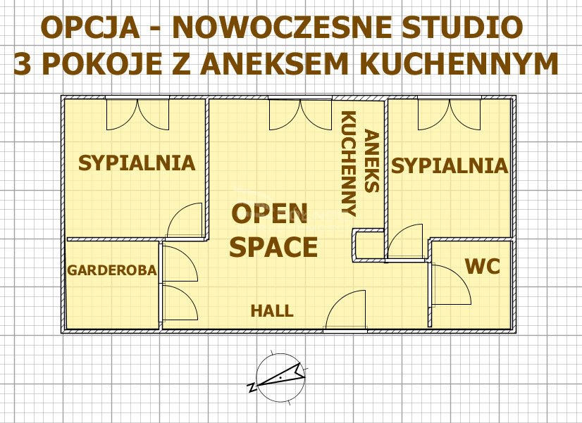 Mieszkanie dwupokojowe na sprzedaż Kielce, Marszałkowska  41m2 Foto 3