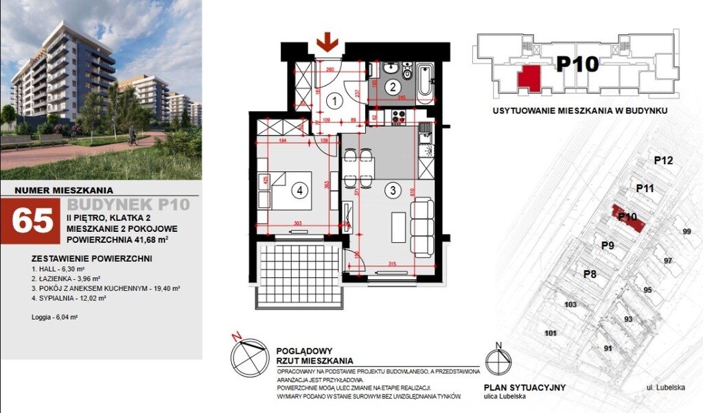 Mieszkanie dwupokojowe na sprzedaż Rzeszów, Lubelska  42m2 Foto 4