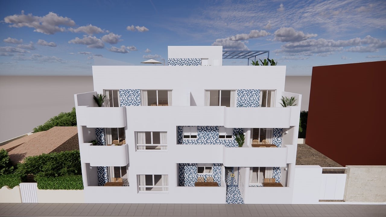 Ekskluzywne apartamenty z basenem i tarasem nad morzem Hiszpania, Torre de la Horadada, Torre de la Horadada, Pilar de la Horadada, Alican  84m2 Foto 1