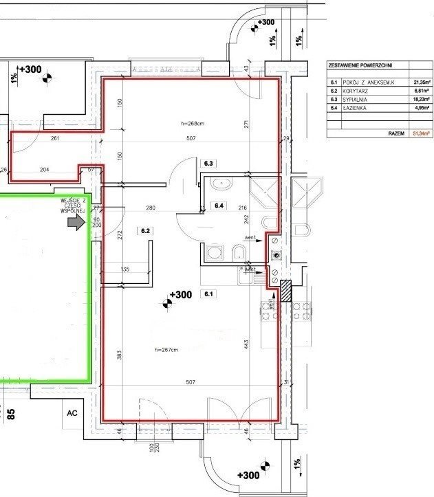 Mieszkanie dwupokojowe na sprzedaż Kraków, Zwierzyniec  51m2 Foto 9