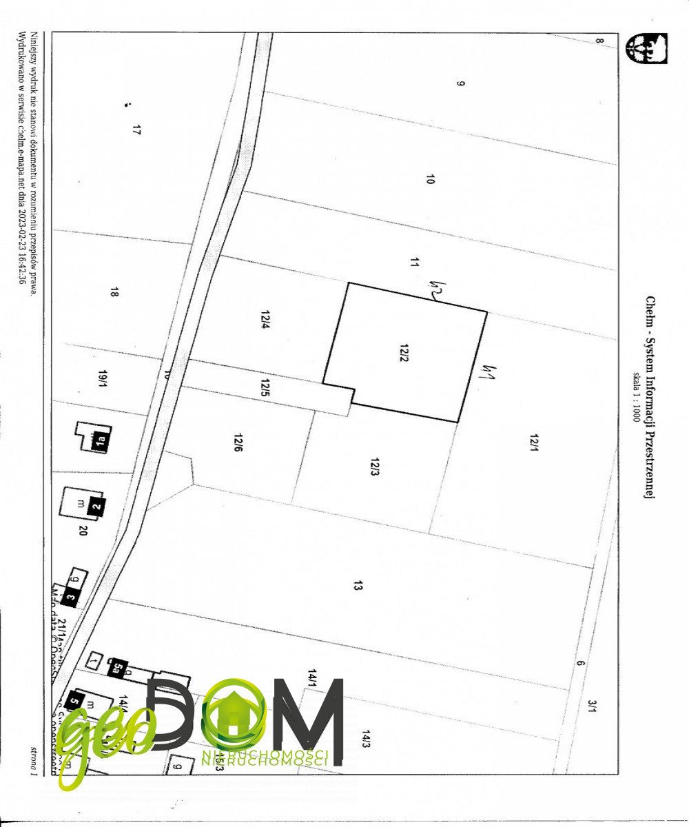 Działka budowlana na sprzedaż Chełm, Podgórze  1 734m2 Foto 3