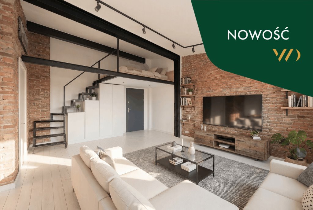 Studio z antresolą w kamienicy 1937, blisko metra Warszawa, Praga-Północ, Łochowska  32m2 Foto 1