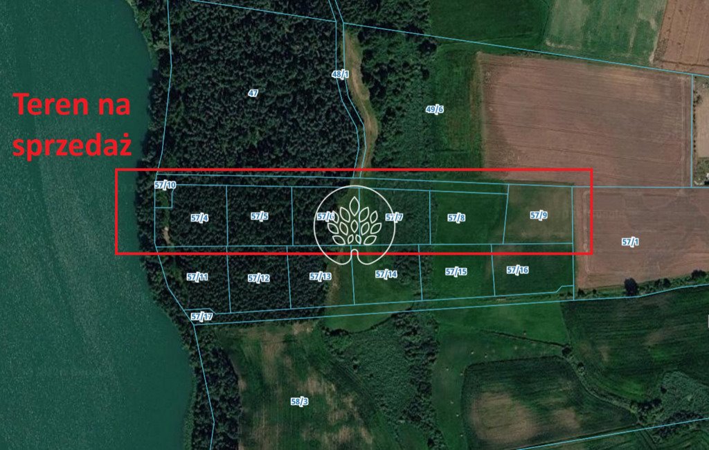 Działka 21 324 m² nad jeziorem z lasem i infrastrukturą Wola  21 324m2 Foto 1