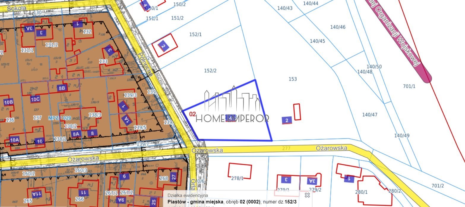 Działka budowlana na sprzedaż Piastów, Ożarowska  979m2 Foto 1