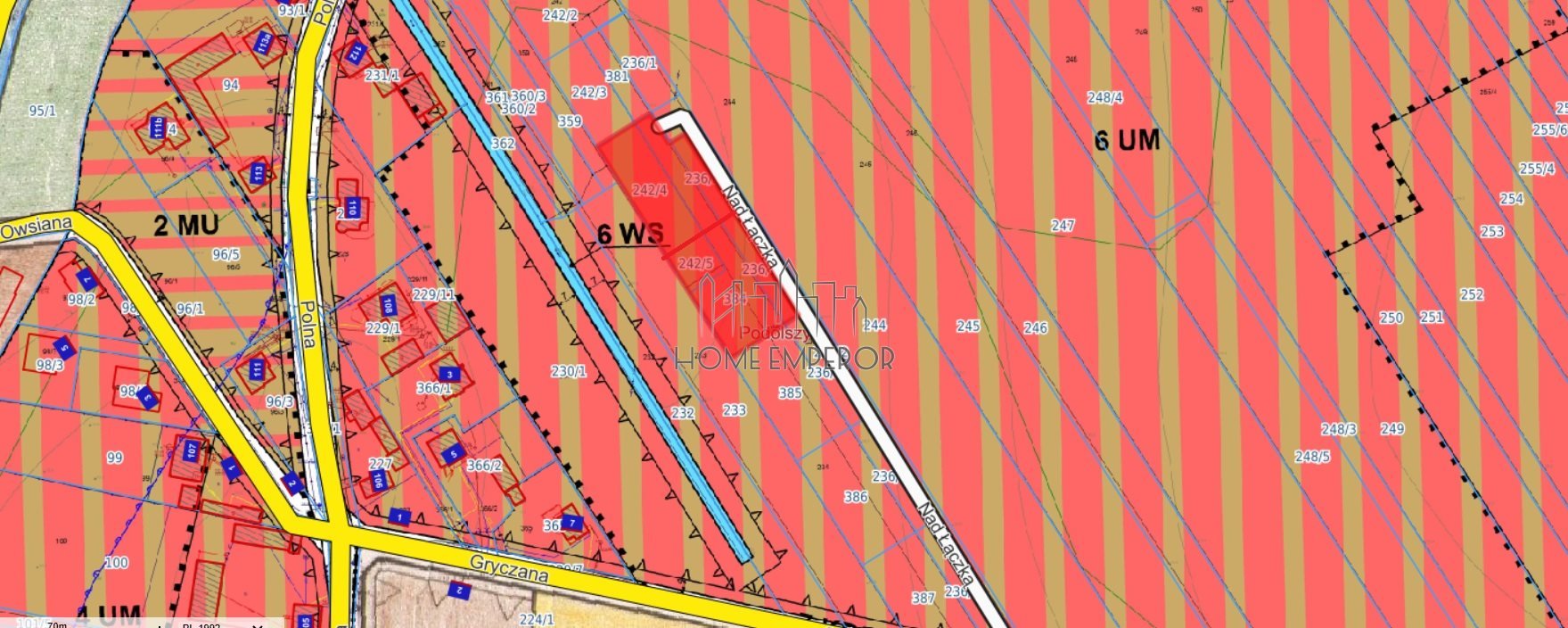 Działka budowlana na sprzedaż Podolszyn, Gryczana  1 200m2 Foto 1