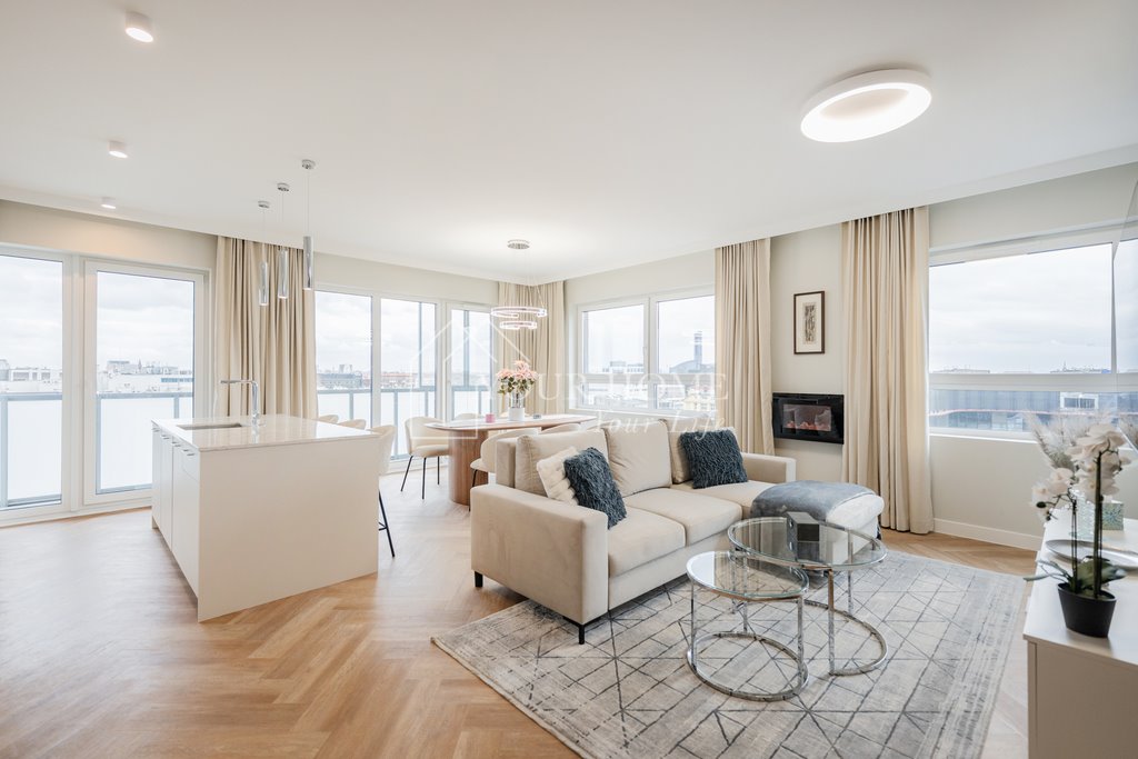 Stylowy apartament z panoramicznym widokiem na Odrę i miasto Wrocław, Stare Miasto  59m2 Foto 1