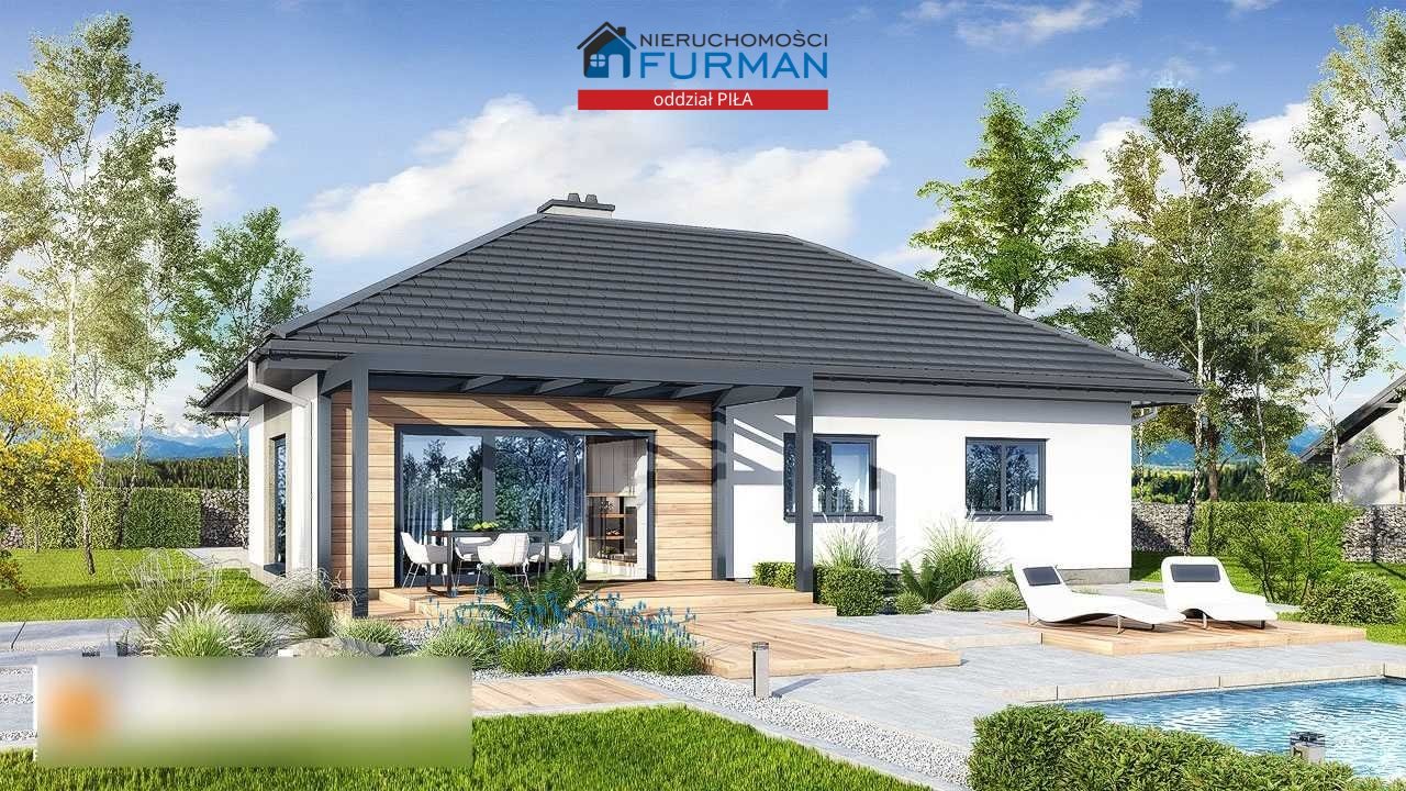 Dom w stanie surowym zamkniętym z dużą działką 923 m2 Szydłowo  100m2 Foto 1