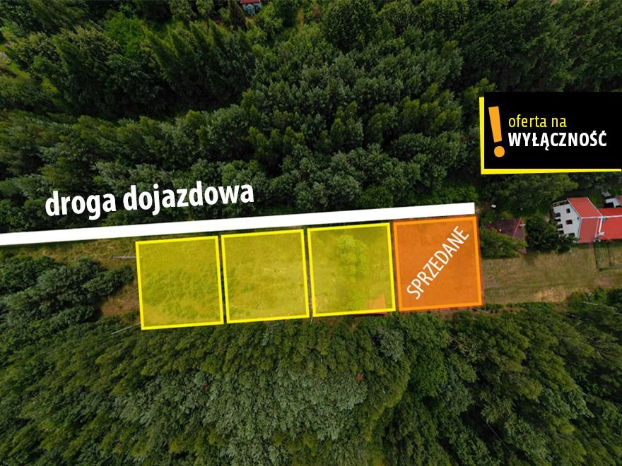 Działka 800 m² w lesie, media, blisko Kielc – idealna! Kranów  800m2 Foto 1