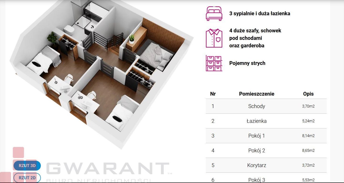 Dom na sprzedaż Cholerzyn  85m2 Foto 6