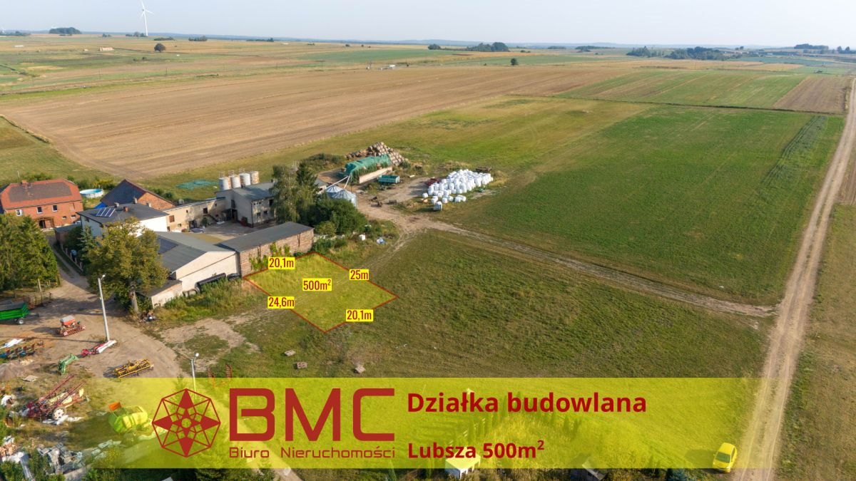 Działka budowlana na sprzedaż Lubsza, Młynek  500m2 Foto 1