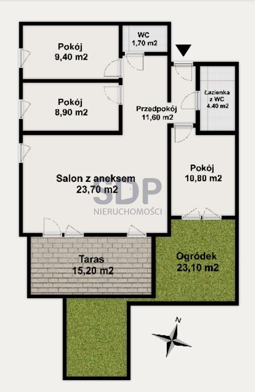 Mieszkanie czteropokojowe  na sprzedaż Wrocław, Krzyki, Racławicka  71m2 Foto 6