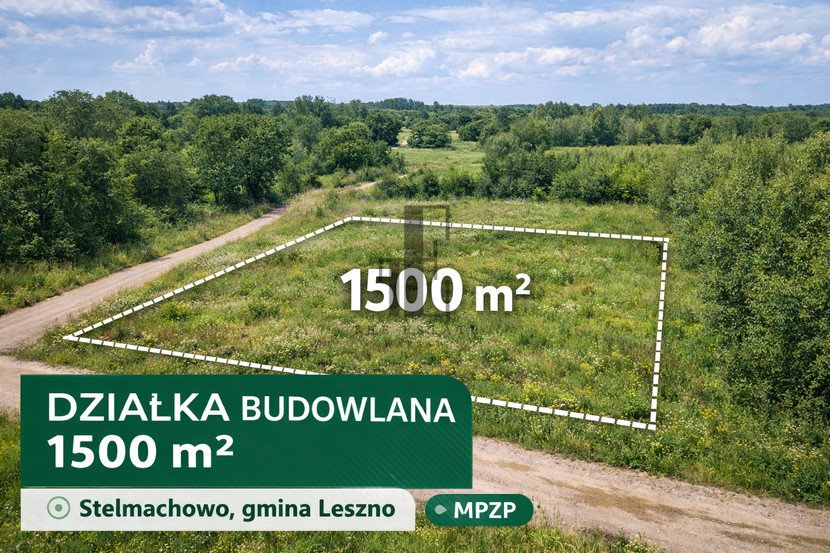 Działka budowlana 1500 m² z MPZP, idealna pod dom w Stelmachowie Stelmachowo, Bażantów  1 500m2 Foto 1