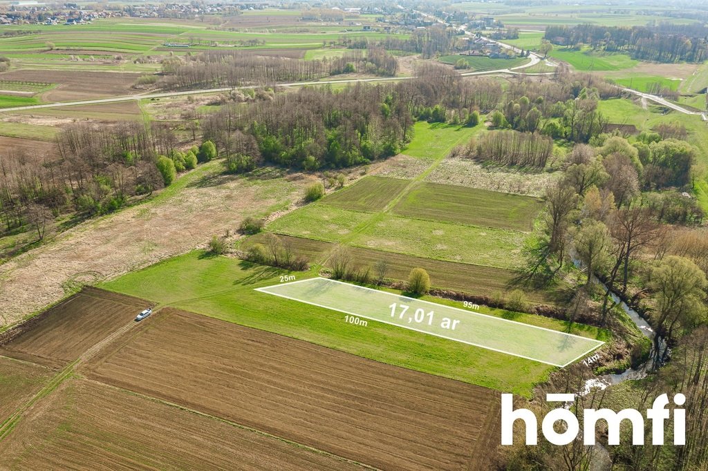 Widokowa działka 17 arów przy rzece - spokój i rozwój Sędziszów Małopolski, Zielony Zakątek  1 701m2 Foto 1
