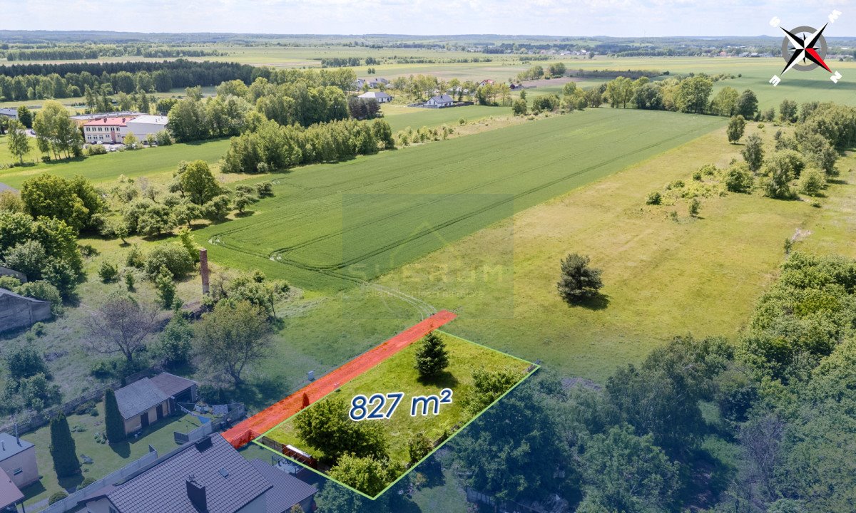 Działka 827 m² z mediami, blisko atrakcji jurajskich Czarny Las, Częstochowska  827m2 Foto 1