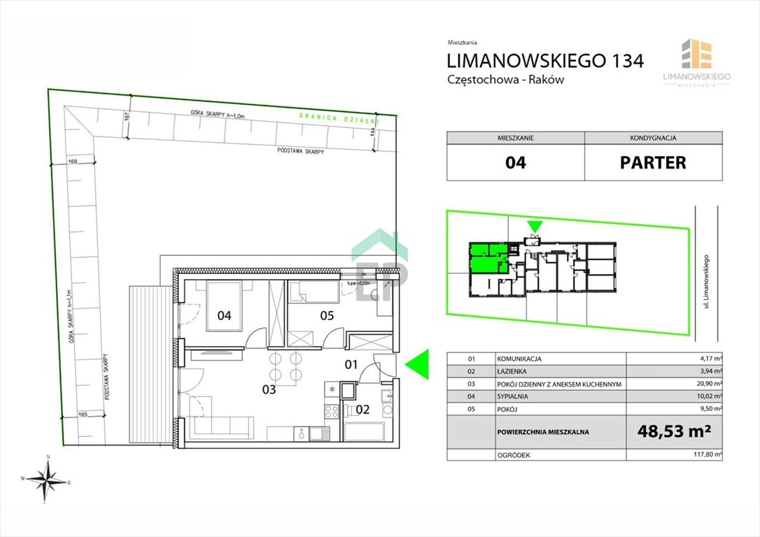 Mieszkanie trzypokojowe na sprzedaż Częstochowa, Raków  49m2 Foto 7