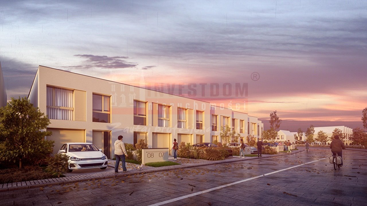 Dom szeregowy w Opolu z garażem i wysokiej klasy wykończeniem Opole, Szczepanowice  95m2 Foto 1