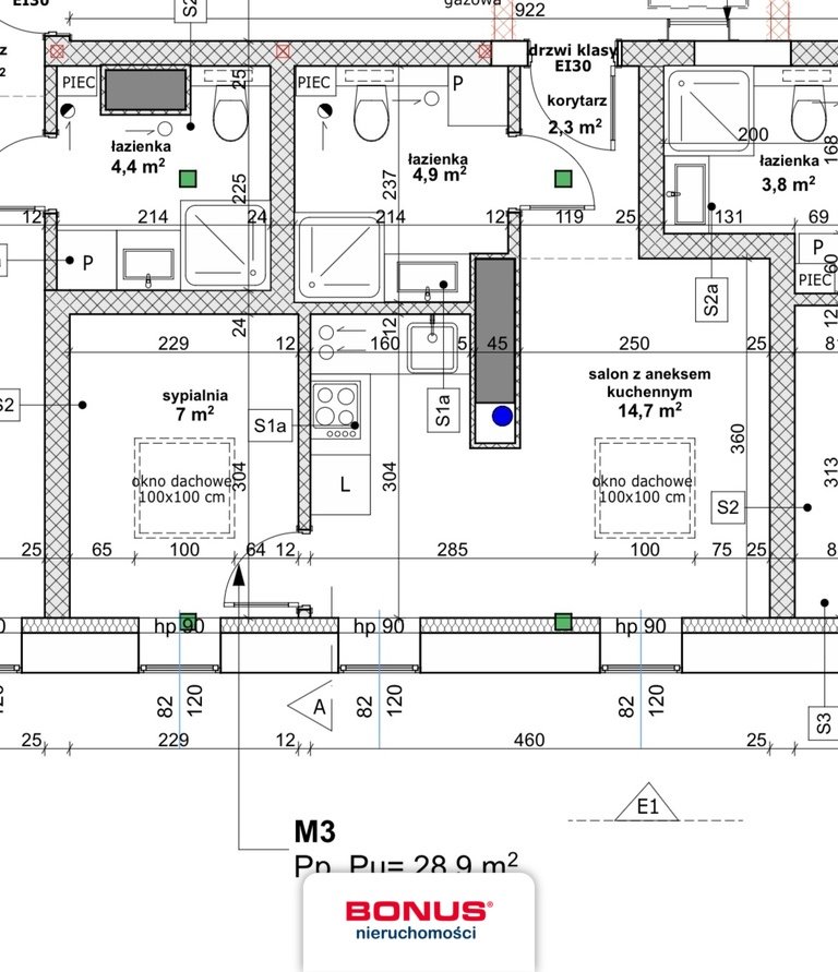 Mieszkanie dwupokojowe na sprzedaż Szczecin, Śródmieście-Centrum, Bohaterów Getta Warszawskiego  29m2 Foto 1