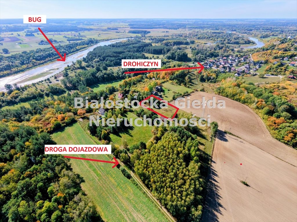Zapraszam do obejrzenia działki 2030 m² z widokiem na Dolinę Bugu Drohiczyn, Drohiczyn  2 030m2 Foto 1