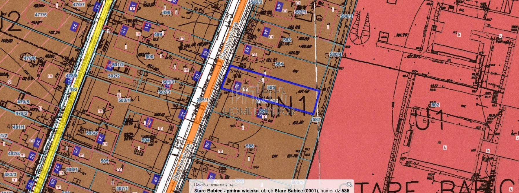 Działka budowlana na sprzedaż Stare Babice, Sienkiewicza  660m2 Foto 1