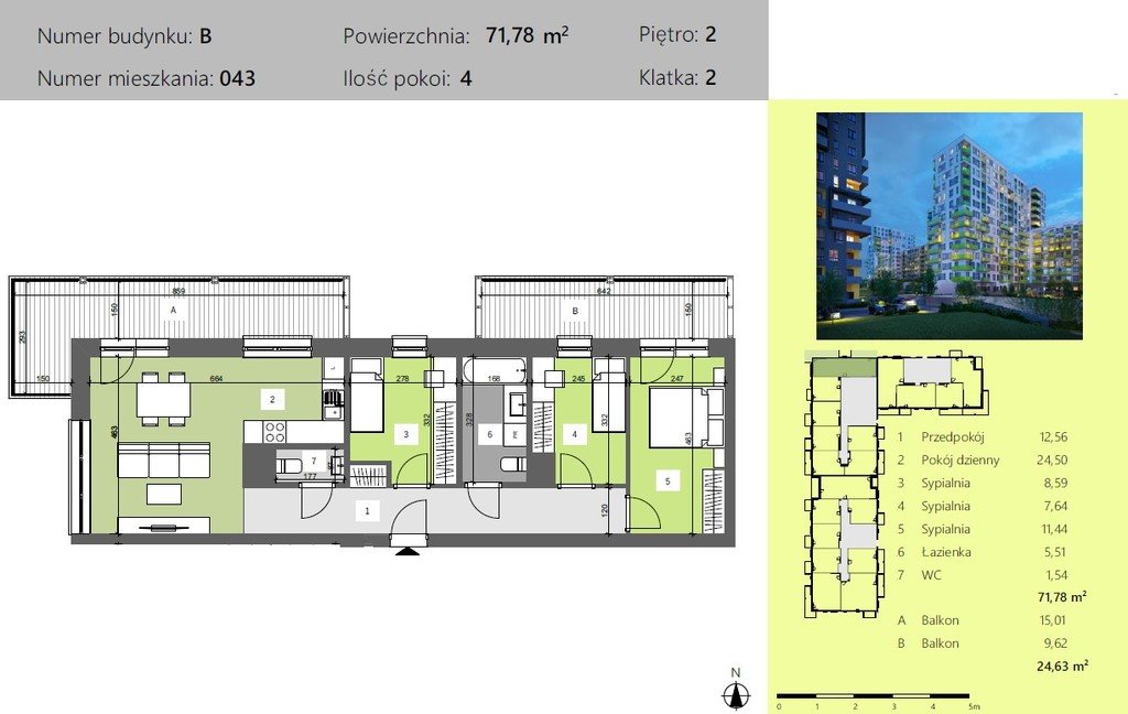 Mieszkanie czteropokojowe  na sprzedaż Rzeszów, Technologiczna  72m2 Foto 1