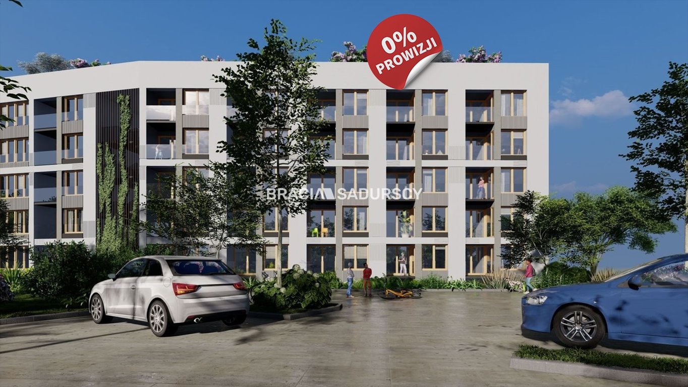 Na sprzedaż nowoczesne 3-pokojowe mieszkanie z zielonym tarasem i SmartHome Kraków, Krowodrza, Łobzów, Czyżewskiego  60m2 Foto 1