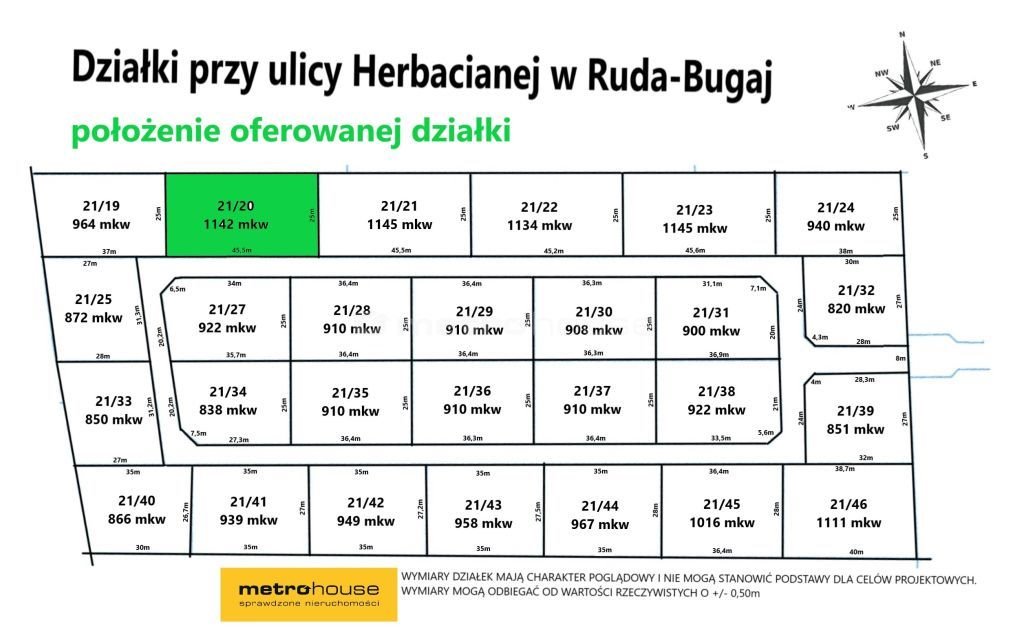 Działka inna na sprzedaż Ruda-Bugaj, Herbaciana  1 142m2 Foto 6