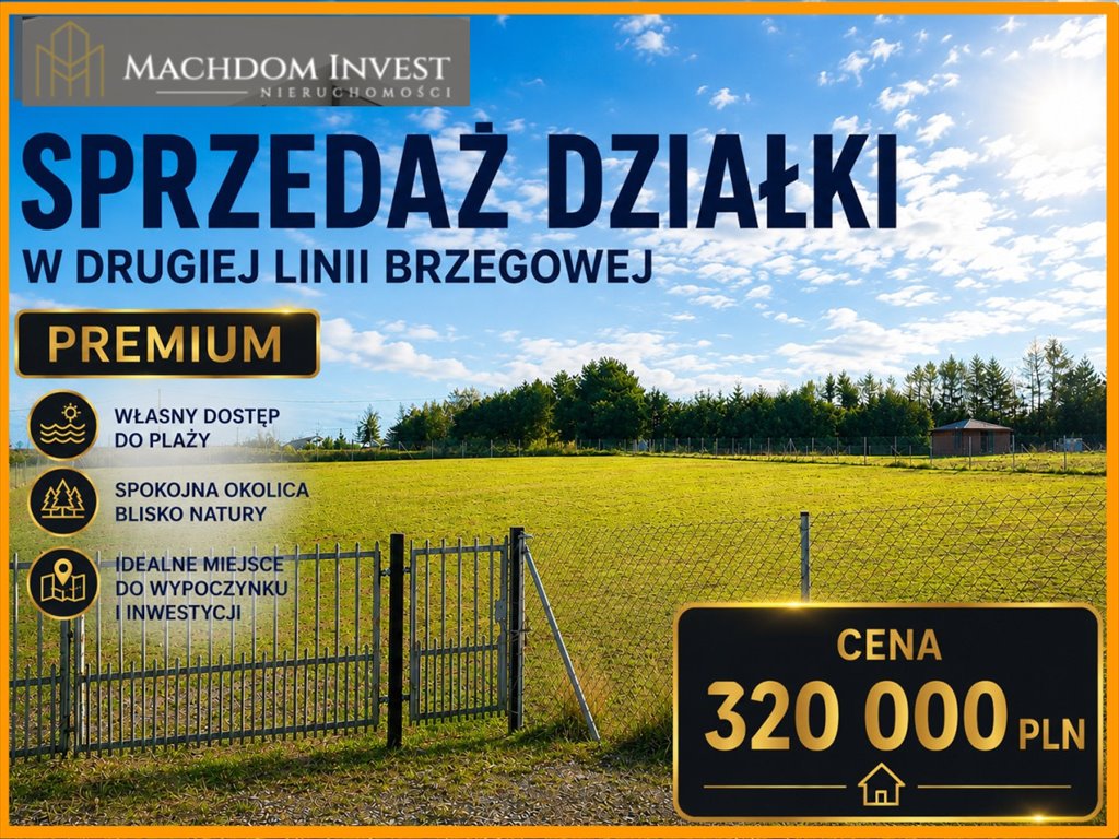 Polecam działkę nad jeziorem Kleszczyńskim z dostępem do plaży Kleszczyn  3 000m2 Foto 1