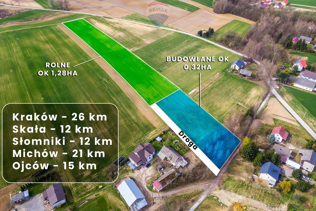 Działka budowlana na sprzedaż Grzegorzowice Wielkie  3 200m2 Foto 1