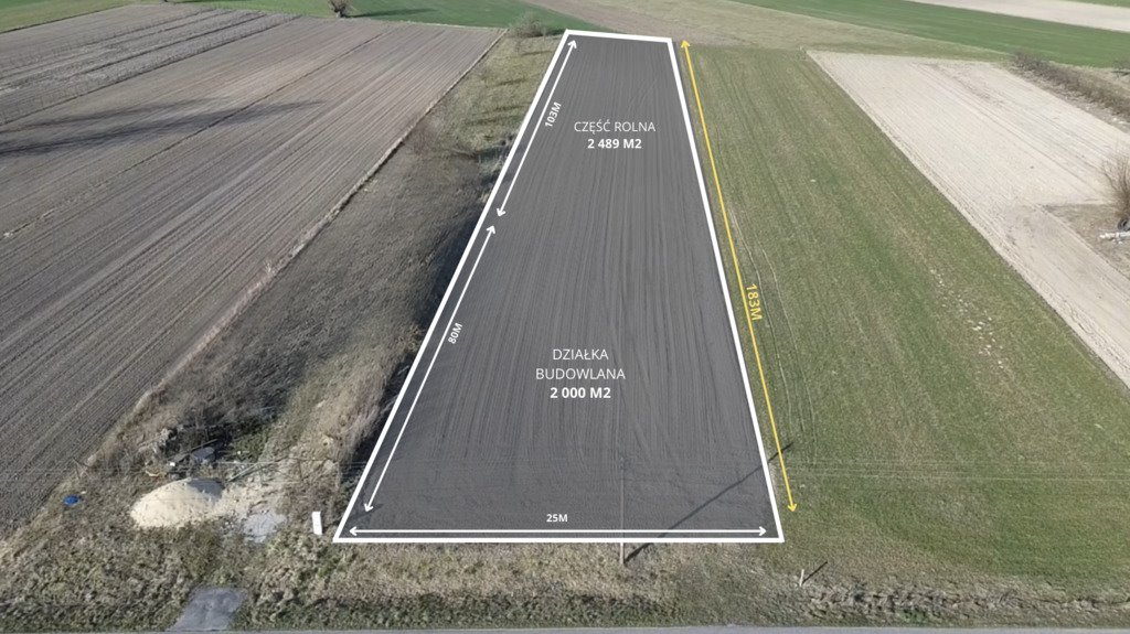 Działka budowlana na sprzedaż Albinów  4 486m2 Foto 4
