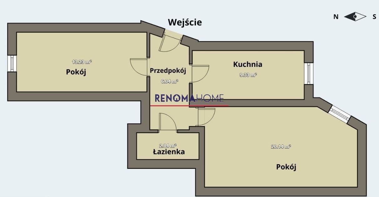 Mieszkanie dwupokojowe na sprzedaż Legnica  52m2 Foto 12
