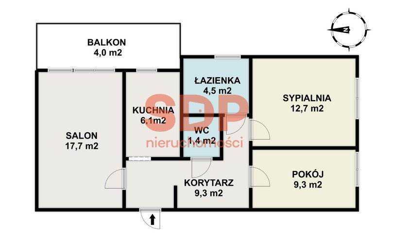 Mieszkanie trzypokojowe na sprzedaż Warszawa, Targówek Bródno, Krasiczyńska  61m2 Foto 9