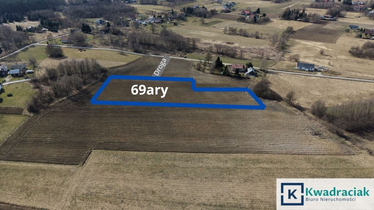 Na sprzedaż działka 69 arów z warunkami zabudowy na 5 domów Ustrobna  6 900m2 Foto 1