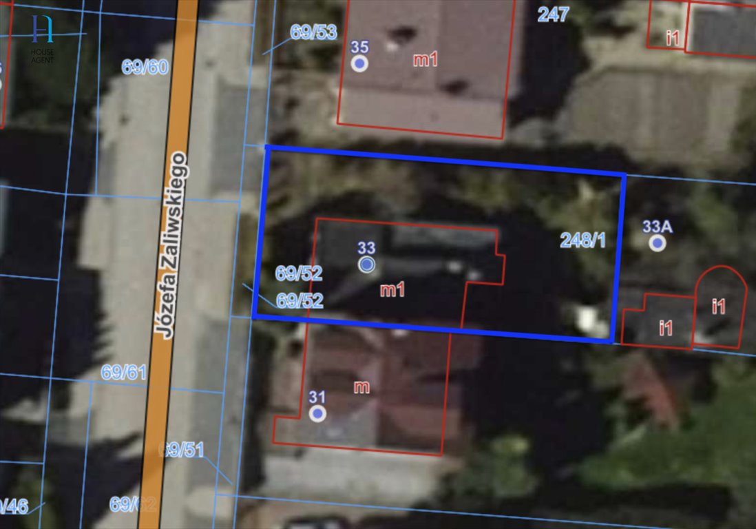 Działka z pozwoleniem na budowę, 281 m², Łódź Bałuty Łódź, Bałuty, Józefa Zaliwskiego  281m2 Foto 1