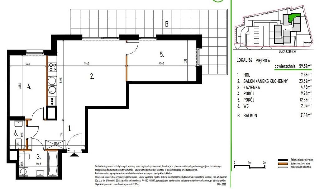 Mieszkanie trzypokojowe na sprzedaż Warszawa, Targówek, Stare Bródno, Rzepichy  60m2 Foto 3