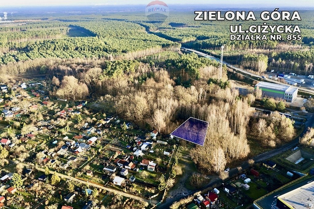 Działka 970 m² z MPZP, blisko centrum, szerokie możliwości Zielona Góra, Giżycka  970m2 Foto 1