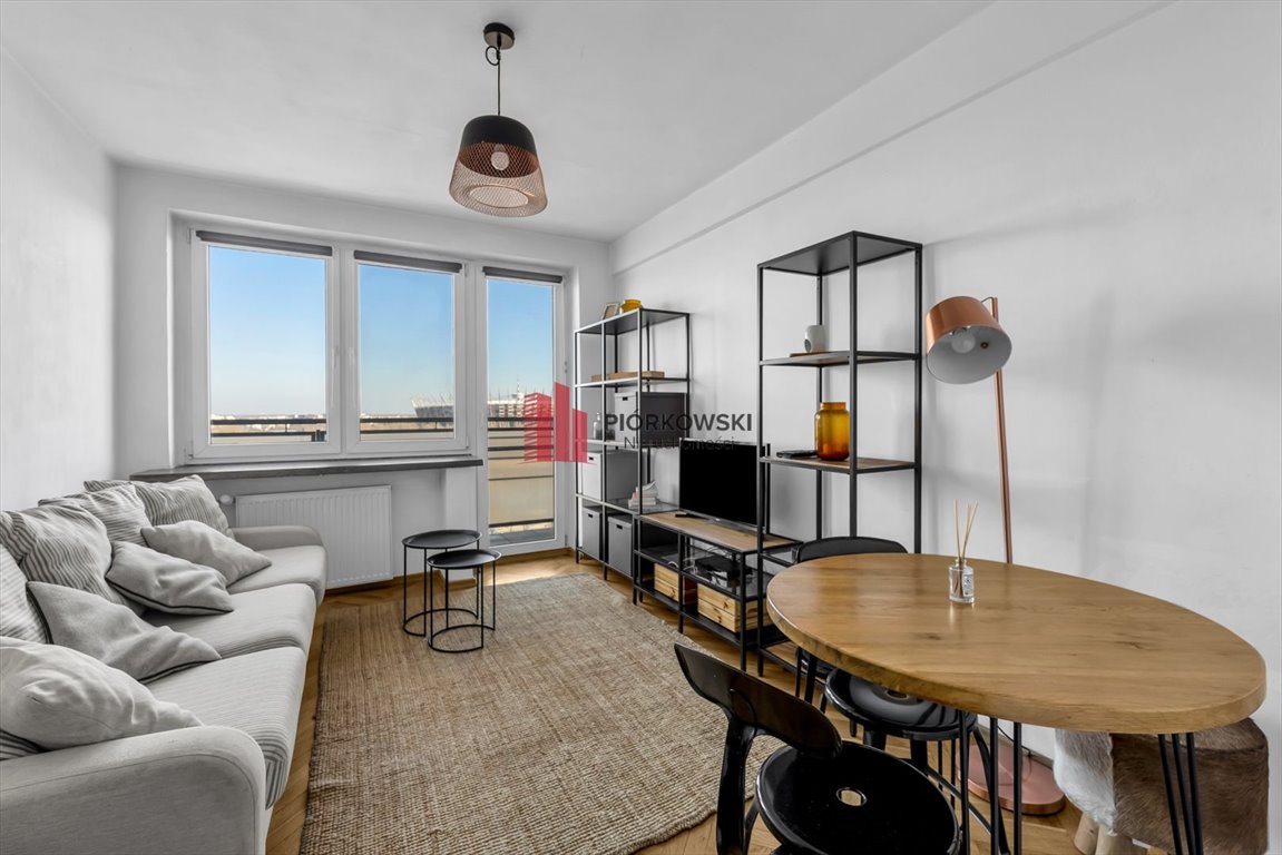 Widok na Wisłę i Stadion Narodowy, 2 pokoje, 37 m² Warszawa, Śródmieście, Powiśle, św. Franciszka Salezego  36m2 Foto 1