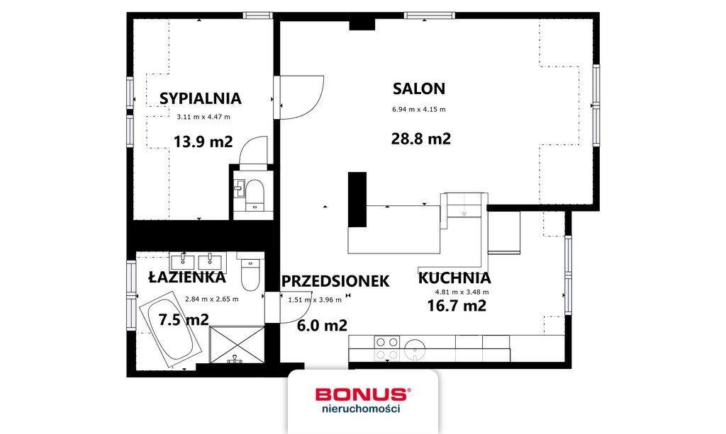 Mieszkanie trzypokojowe na sprzedaż Świnoujście, Komandorska  88m2 Foto 3