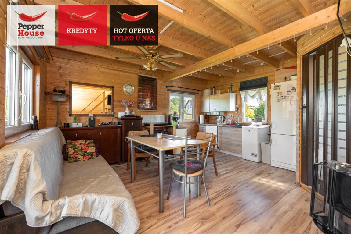 Urokliwy dom 35m2 z tarasem, las i jezioro blisko! Kamela, Długa  35m2 Foto 1